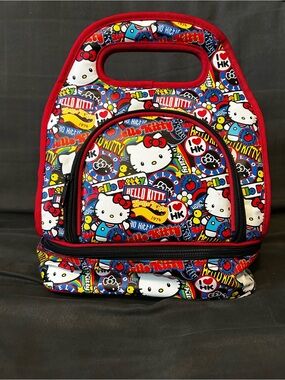 Hello Kitty Loungefly Insulated Lunch Tote Bag Red NEW